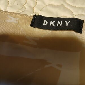 DKNY Cream Quilted Fabric
